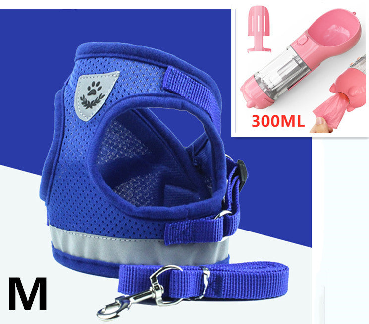 Pet Leash Breathable Mesh Chest Back