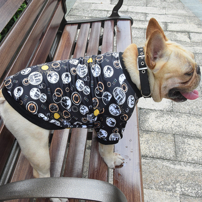 Printed Spring And Autumn Pet Clothes