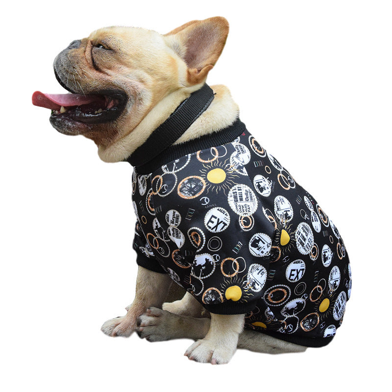 Printed Spring And Autumn Pet Clothes