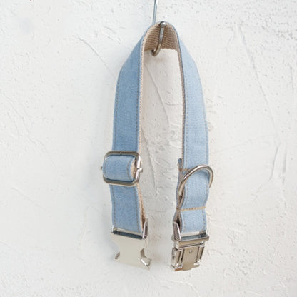 Blue ring denim leash