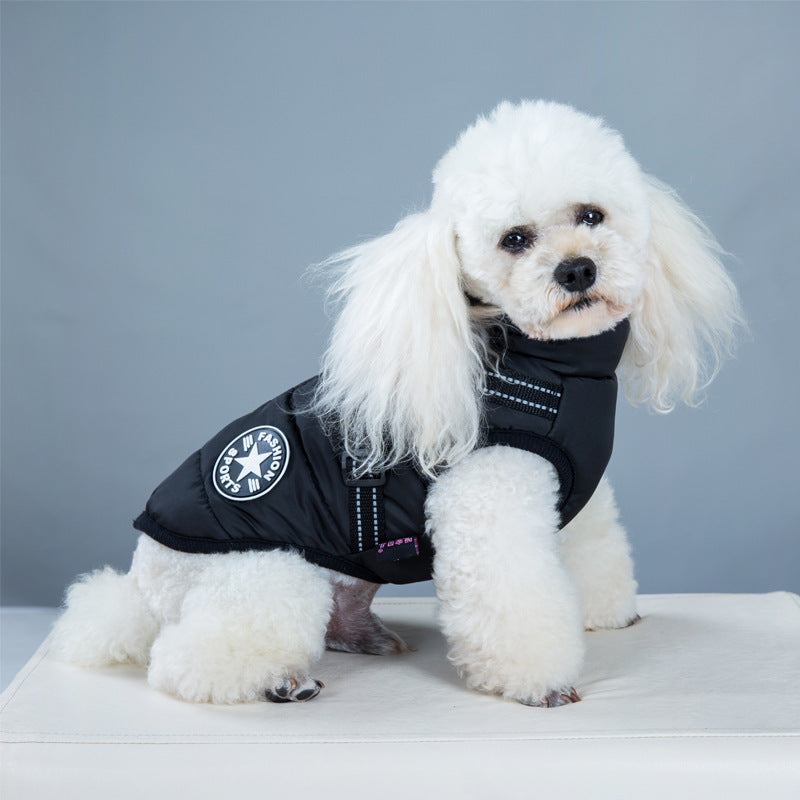 Waterproof Winter Dog Coat With Harness.