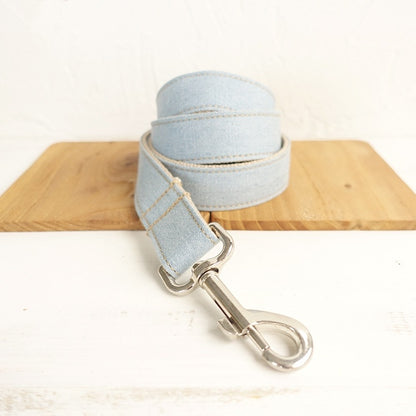 Blue ring denim leash