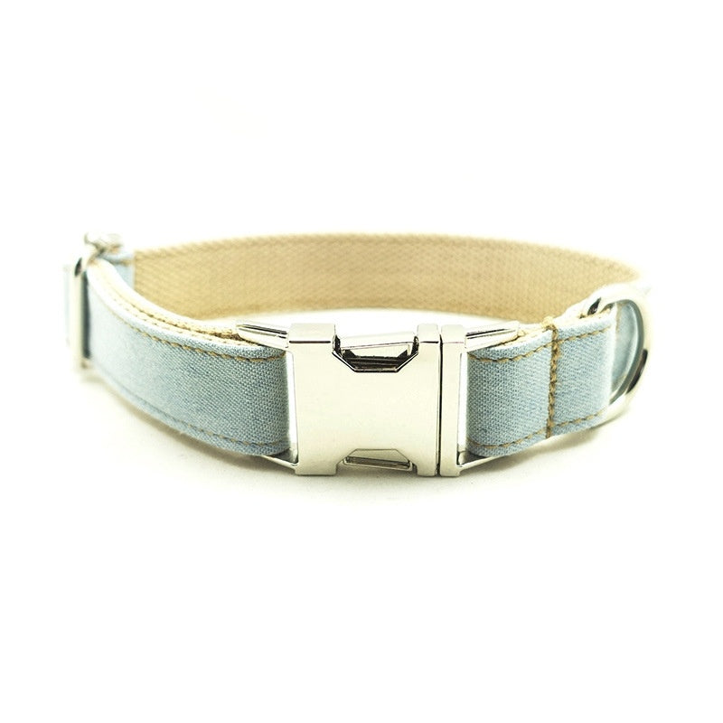 Blue ring denim leash