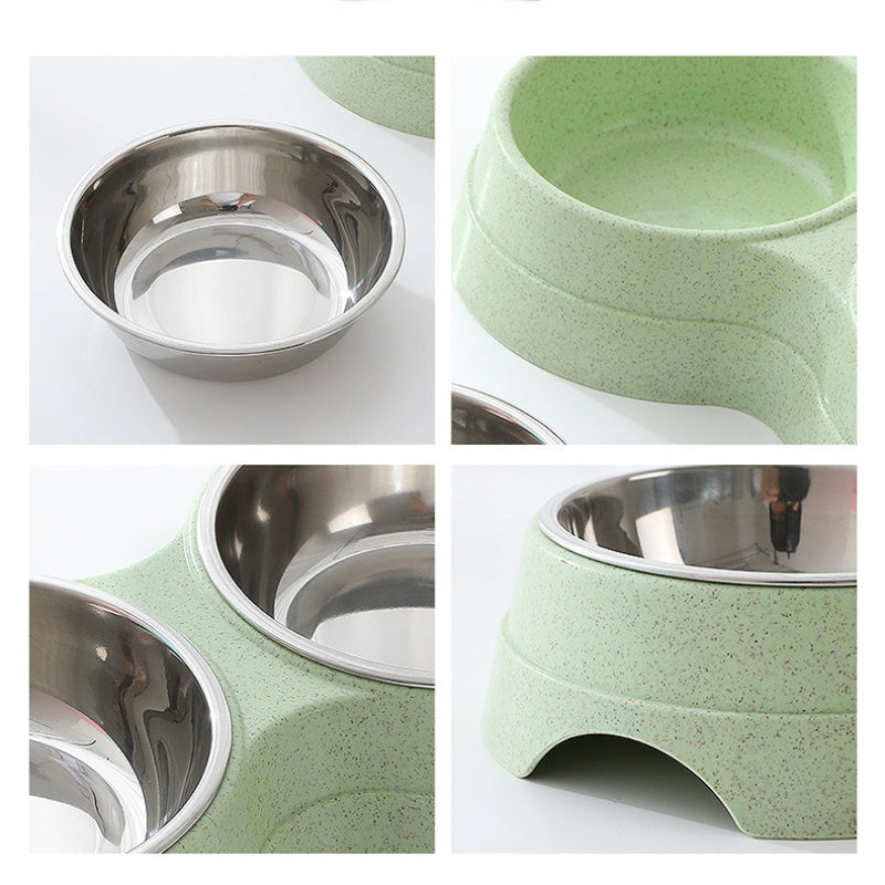 Double Pet Bowls Feeder