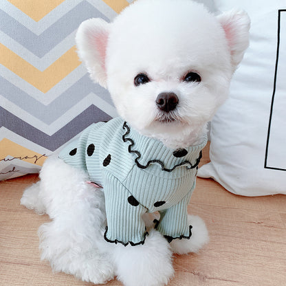 Dot Turtleneck Dog Shirt