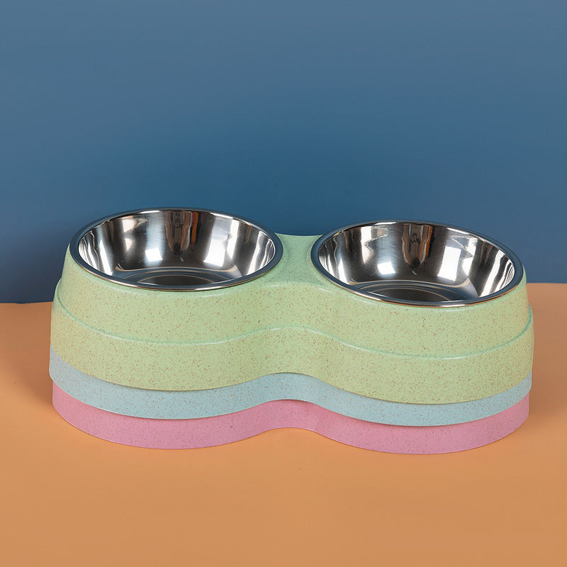 Double Pet Bowls Feeder