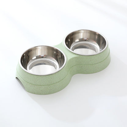 Double Pet Bowls Feeder