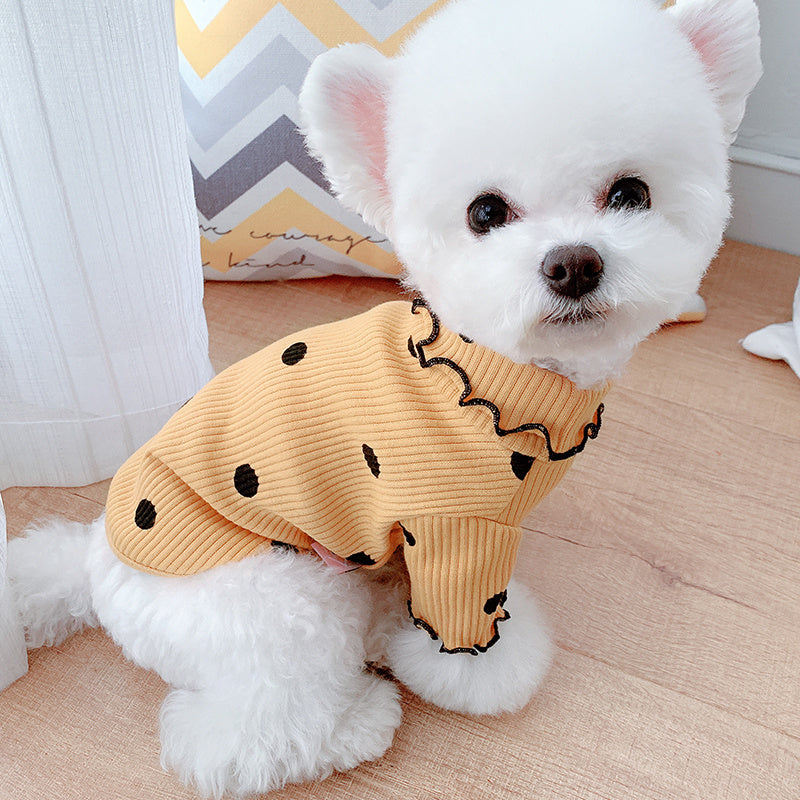 Dot Turtleneck Dog Shirt