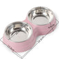 Double Pet Bowls Feeder