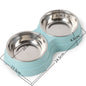 Double Pet Bowls Feeder